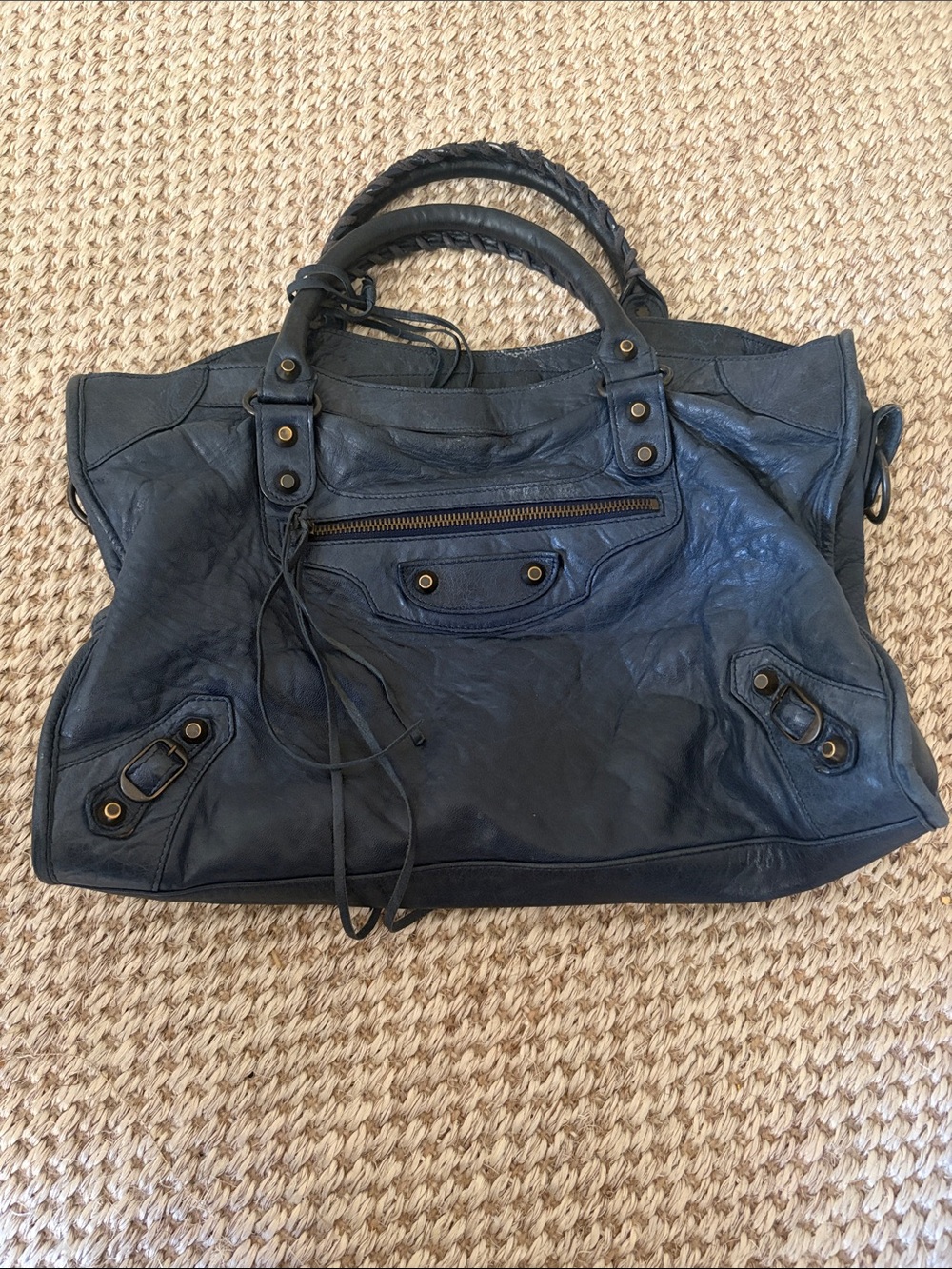 Balenciaga City Bag Navy
